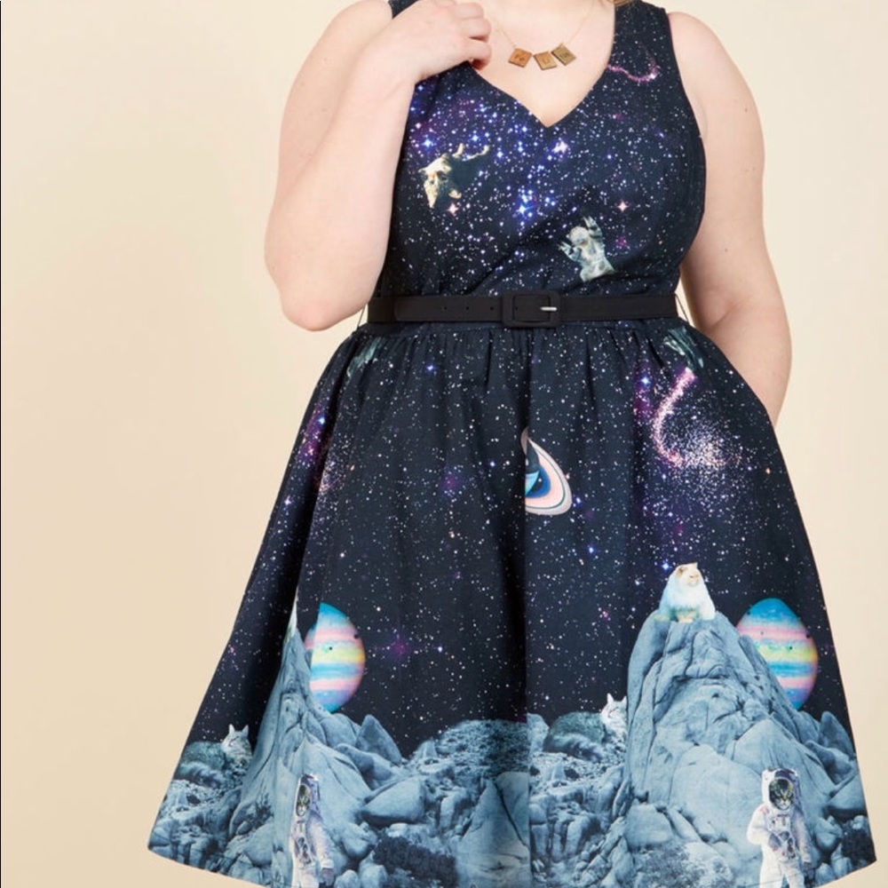 Space cat dress!! With pockets